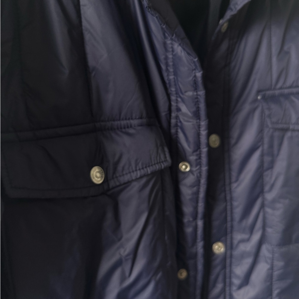 Navy Quilted Jacket - Picture 4 of 4